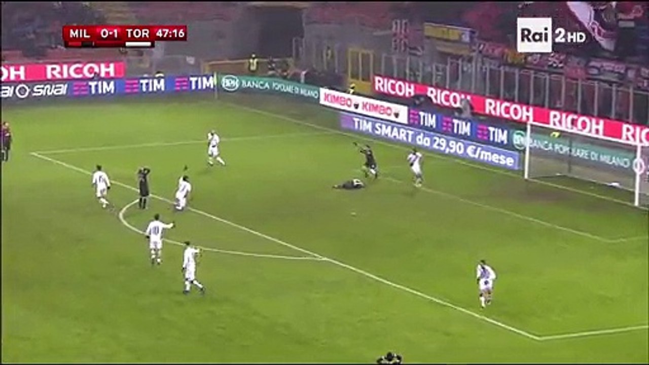 Joe Hart  Horror Head Injury - AC Milan vs Torino