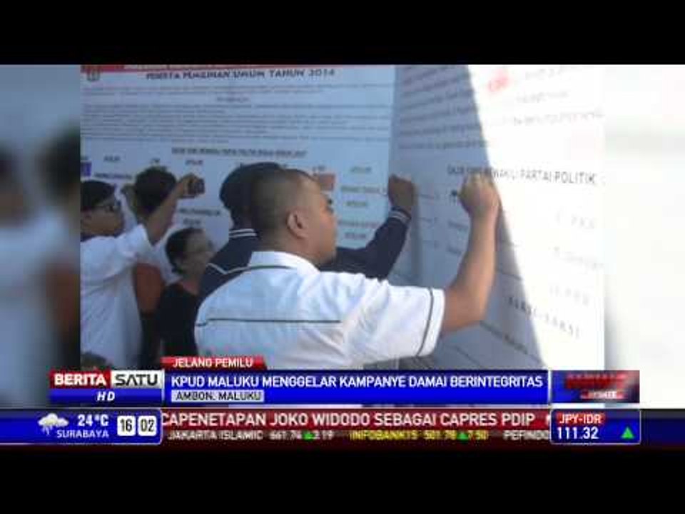 KPUD Maluku Gelar Kampanye Damai Berintegritas