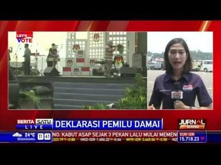 Deklarasi Pemilu Damai di Monas Ditutup Konvoi Bus Hias