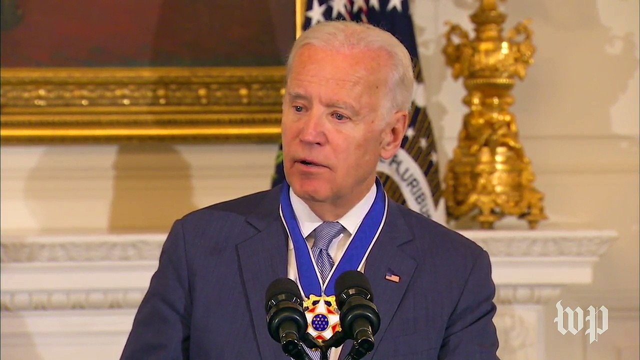 Biden says 'I don't deserve this' after being awarded Presidential Medal of Freedom