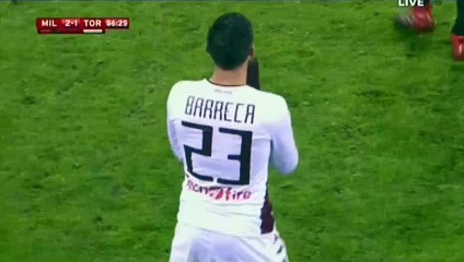 Antonio Barreca Red Card HD - AC Milan 2-1 Torino 12.01.2017