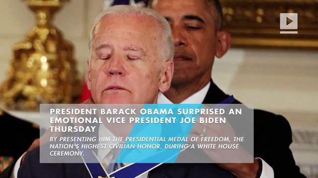 President Obama surprises VP Biden with presidential medal of freedom