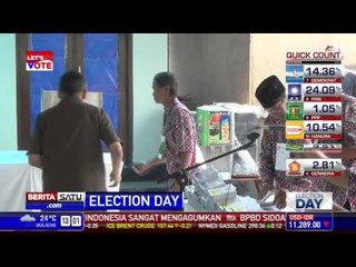 Wapres Boediono Nyoblos di TPS 102