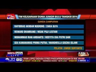 Daftar Skuad Indonesia untuk Kejuaraan Dunia Bulutangkis Junior