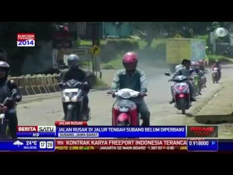 Jalur Tengah Subang Rusak Parah dan Marak Pungli