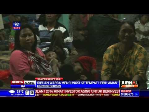 Hindari Tsunami, Warga Banyuwangi Mengungsi ke Tempat Aman