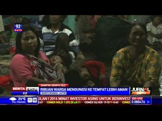 Hindari Tsunami, Warga Banyuwangi Mengungsi ke Tempat Aman