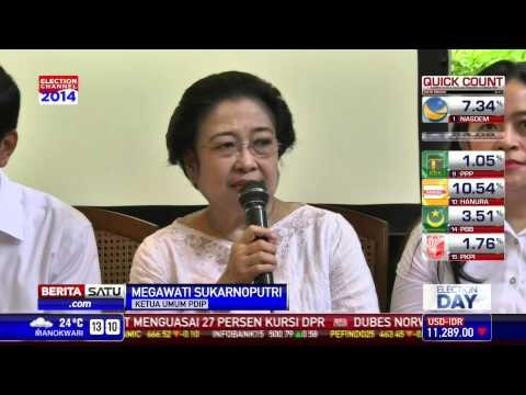 Pidato Megawati Usai Mencoblos