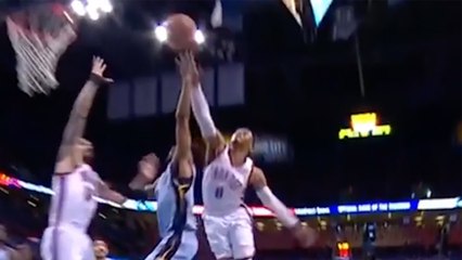 Russell Westbrook DESTROYS Mike Conley All Game with VICIOUS Steal & Slam and Chase-Down Block