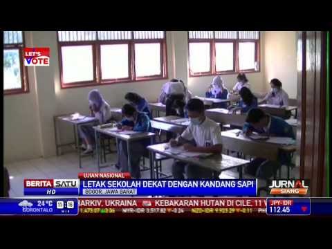 Ratusan Siswa Bhakti Insani Ikuti UN Memakai Masker