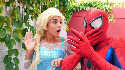 Thor loses his legs & becomes a horse ! w/ Frozen Elsa, Spiderman, Joker & Candy