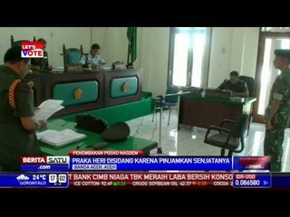Pinjamkan Senjata, Praka Heri Terancam 20 Tahun Penjara