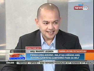 News to Go interviews - Atty. Marvic Leonen on PNoy - MILF meeting