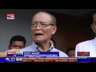 Syafii Maarif: Bertemu Jokowi Bukan Membahas Kontrak Politik