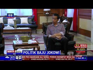 Jokowi Pakai Baju Kotak-kotak Lagi