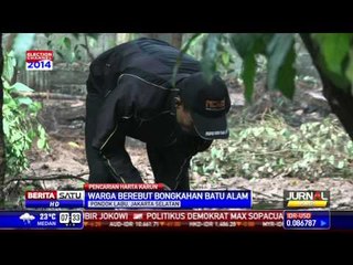 Ratusan Warga Masih Berburu Batu Hias di Pondok Labu