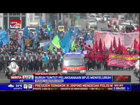 Peringatan Hari Buruh di Subang dan Medan