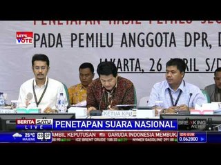 Breaking News #1 KPU Tetapkan Hasil Rekapitulasi Suara Nasional Pileg 2014