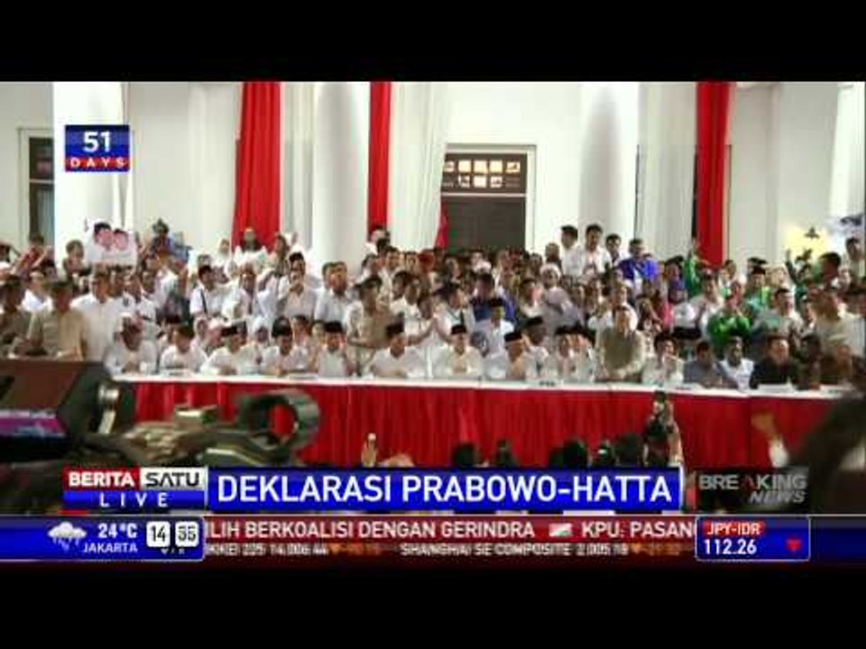 Deklarasi Prabowo-Hatta Dimulai