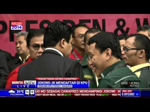 Capres dan Cawapres Jokowi-JK Daftar ke KPU