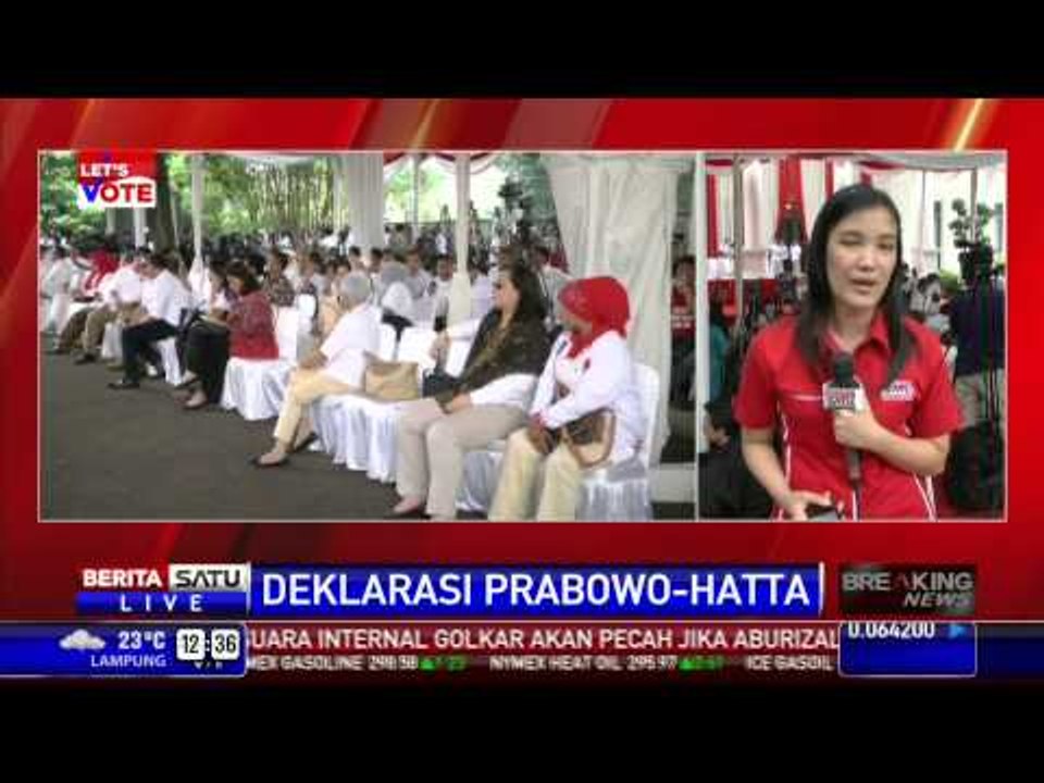 Persiapan Deklarasi Pasangan Prabowo-Hatta