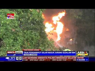 Truk Masuk Jurang, Satu Tewas dan Satu Terluka