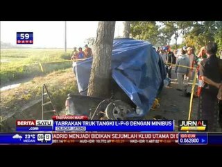 Truk Tangki Tabrak Minibus Menewaskan 3 Orang