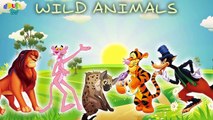 Wild Animals Finger Family | Lion, Tiger, Wolf, Panther, Hyena | Nursery Song for kids