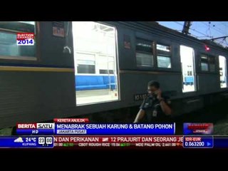 Tabrak Karung, Commuterline Bogor-Jatinegara Anjlok