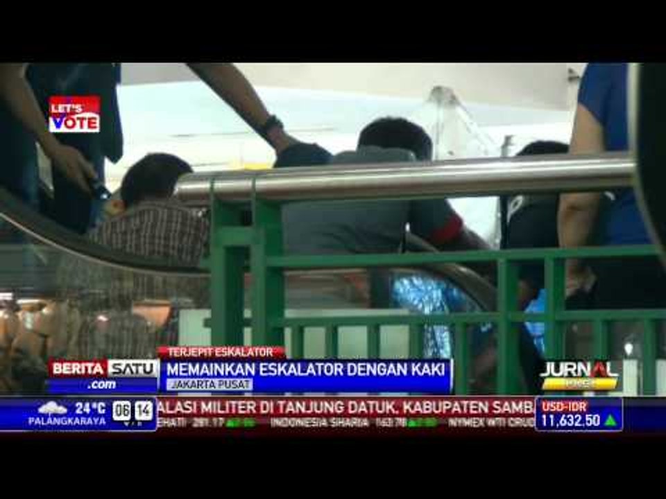 Seorang Bocah Terjepit Eskalator ITC Cempaka Mas