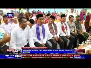 Jokowi Diserang Isu Penghapusan Uang Operasional RT-RW