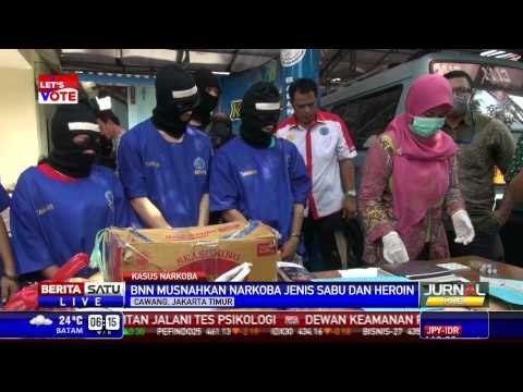 BNN Musnahkan Ribuan Gram Sabu dan Heroin