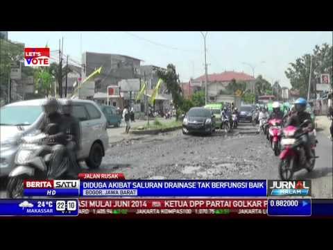 Jalan Jakarta-Bogor-Citeureup Rusak Parah