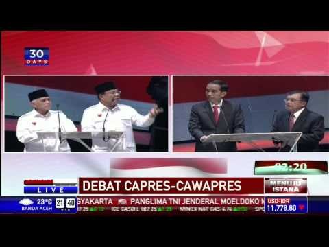Debat Capres 2014: JK Tanya HAM Kepada Prabowo