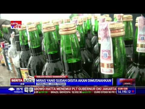 Jelang Ramadan, Polres Pemalang Razia Miras