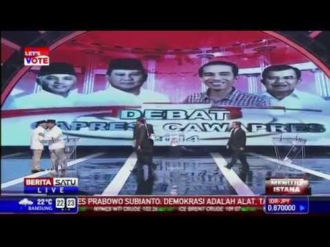 Debat Capres 2014: Pernyataan Penutup Jokowi dan Prabowo