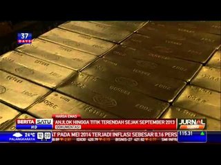 Harga Emas Anjlok ke Titik Terendah