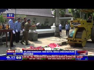 Jelang Ramadan, Pemkab Sleman Musnahkan Ribuan Botol Miras