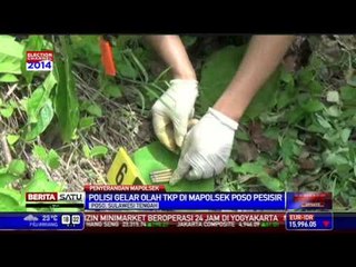 Polisi Olah TKP Penyerangan Mapolsek Poso Pesisir Utara