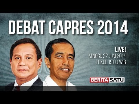 BeritasatuTV: Debat Ke-3 (Capres) Pilpres 2014