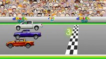 Vehicles for children Cars Race | Racing car for kids | Police car Monster trucks &  