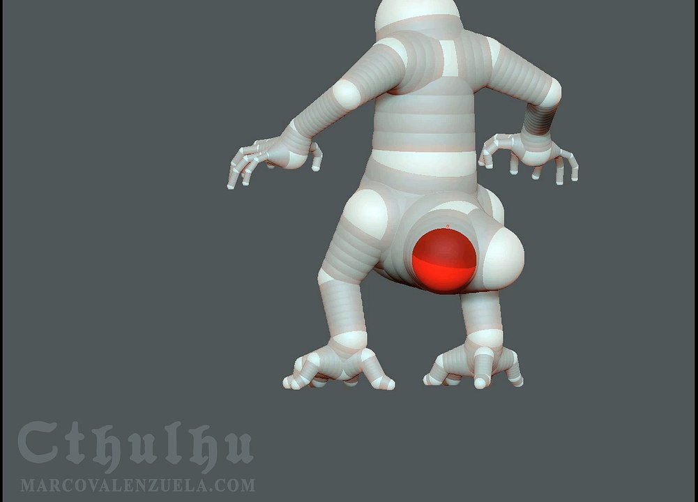 Cthulhu ZBrush The Armature