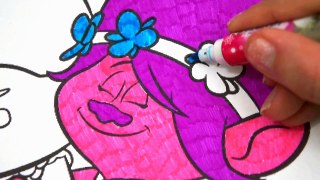 Coloring Book for children Trrols by DreamWorks Branch and Poppy Learning Art and fun