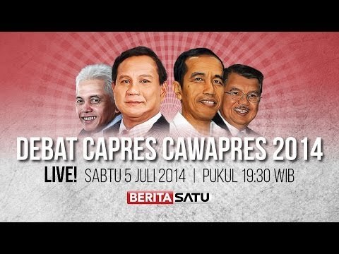 BeritasatuTV: Debat Ke-5 (Capres-Cawapres) Pilpres 2014