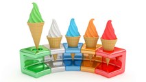 Learning Colors with Play Doh Ice Cream for Kids - Learn Colours for Children - Learning Videos