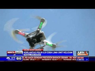 Korlantas Polri Uji Coba Helicam Pemantau Kemacetan
