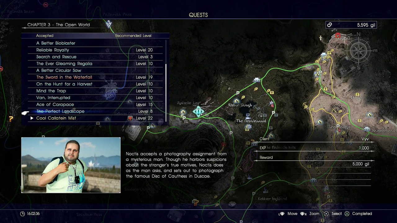 FINAL FANTASY XV FIRST TIME PLAYTHROUGH PART 55 COOL CALLATEIN MIST (HDMI)