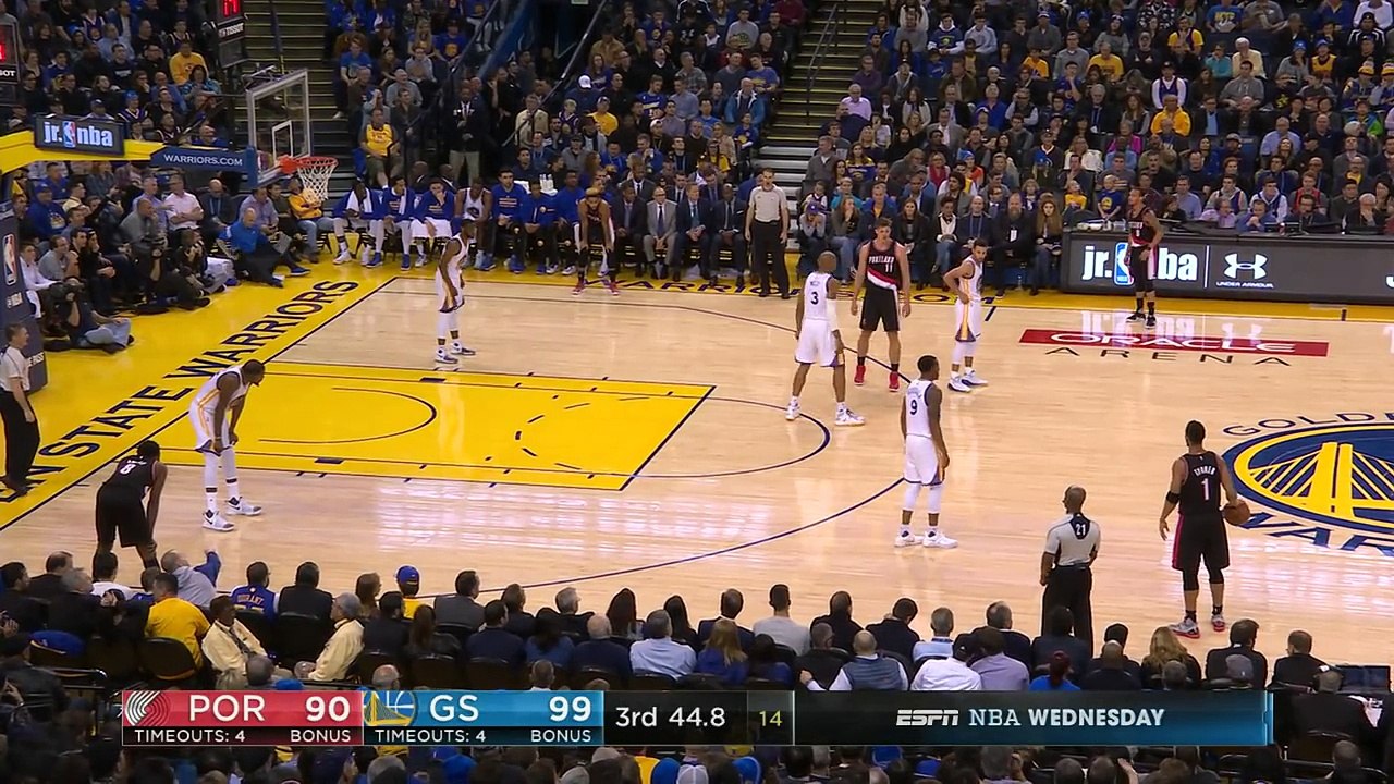 Meyers Leonard Posterizes Warriors _ 01.04.17-WvQKHdcAOyw