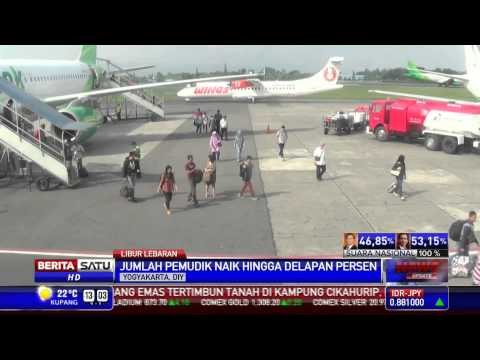 Jumlah Pemudik Melalui Bandara Adi Sucipto Melonjak 8 Persen