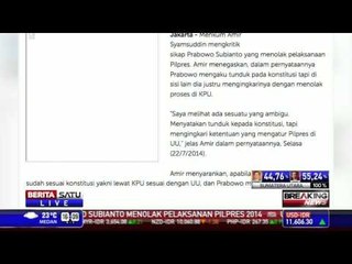 Amir Syamsuddin Kritik Prabowo